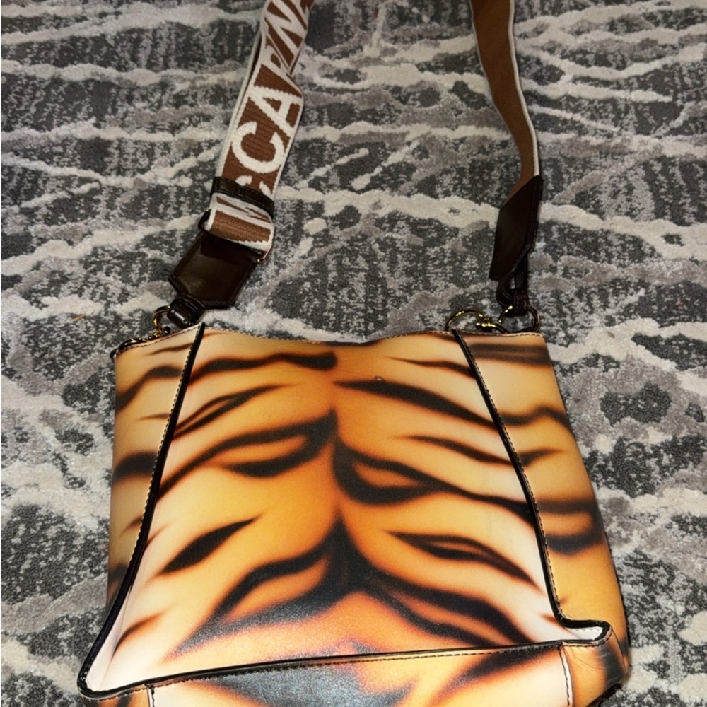 Stella McCartney Orange and Black Crossbody Bag